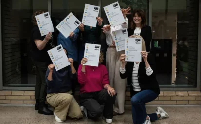 AG team with Carbon Literacy certificates