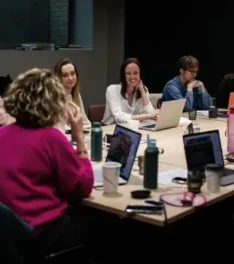 AG team in meeting
