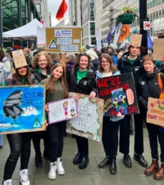 The AG team at a climate march